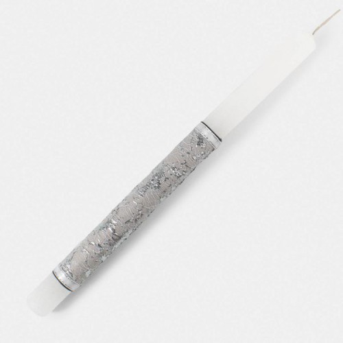 Πασχαλινή Λαμπάδα με αράχνη ασημί γκρι 25650 ΠΑΣΧΑΛΙΝΑ