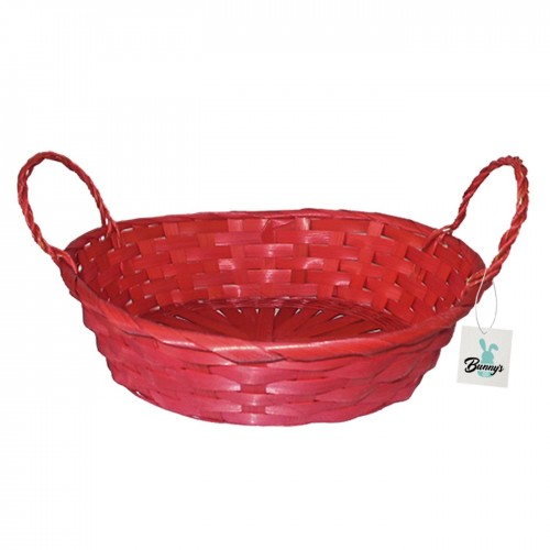 Πασχαλινό καλάθι μπαμπού κόκκινο οβάλ 731244 ΠΑΣΧΑΛΙΝΑ