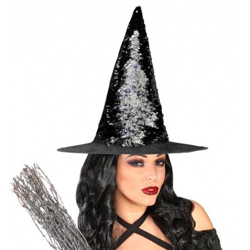 Καπέλο μάγισσας με πούλιες Halloween 00260 Αποκριάτικα 