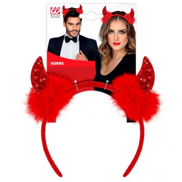 Στέκα Διαβόλου κόκκινη με πούλιες Halloween 03377 Αποκριάτικα 
