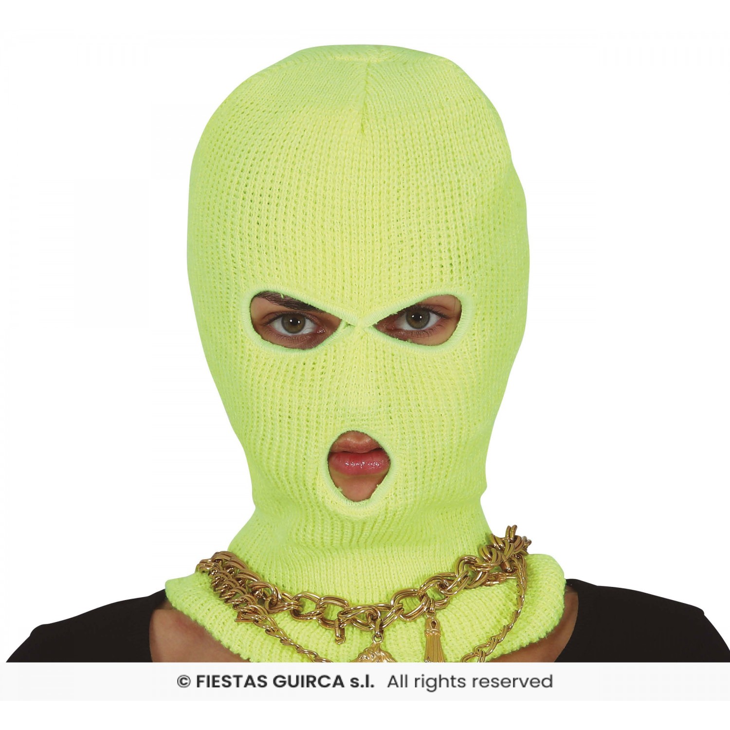 Full face πλεκτό 3 τρύπες Neon κίτρινο 16267 Χειμωνιάτικα Full face πλεκτό 3 τρύπες Neon κίτρινο 16267 Χειμωνιάτικα