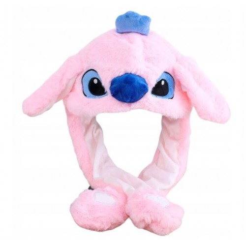 Σκουφάκι με κίνηση stitch ροζ 78490 Χειμωνιάτικα