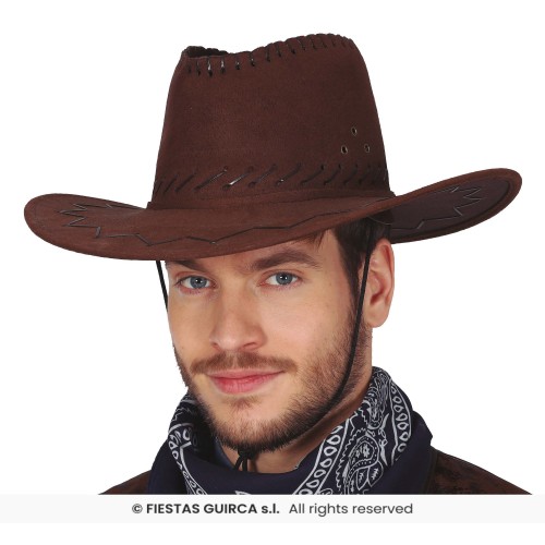 Καπέλο Καουμπόι καφέ 13069 Αποκριάτικα 