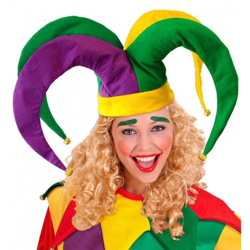 Αποκριάτικο καπέλο Jester Joker με κουδουνάκια 09839 Αποκριάτικα 