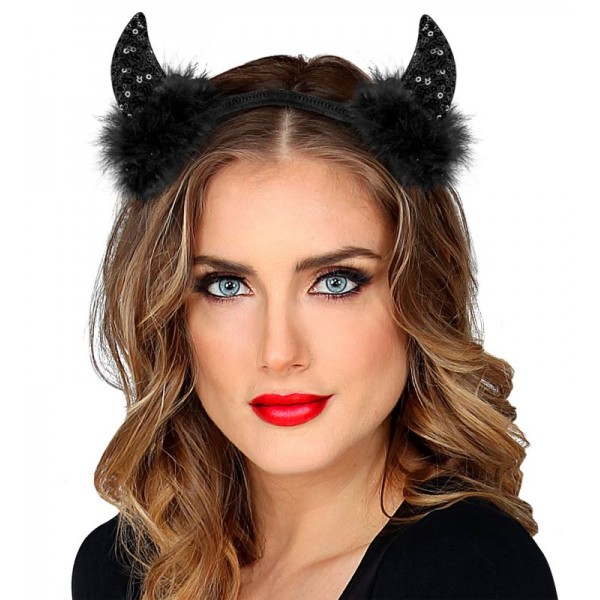 Στέκα Διαβόλου Μαύρη με πούλιες Halloween 03376 Αποκριάτικα Στέκα Διαβόλου Μαύρη με πούλιες Halloween 03376 Αποκριάτικα
