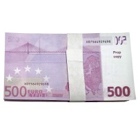 Χαρτονομίσματα σετ 100 Ψεύτικα των 500 Ευρώ 16x8.5cm 3-2700 Αποκριάτικα 