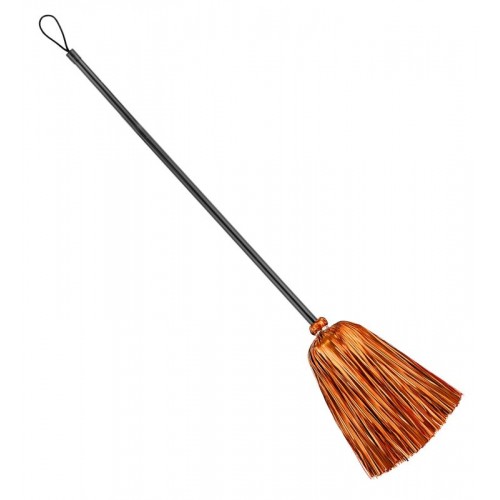 Σκούπα μάγισσας tinsel πορτοκαλί Halloween 52776 Αποκριάτικα 