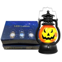 Φαναράκι μικρό κολοκύθα με φως Halloween 12,5x6cm 32635 Αποκριάτικα 