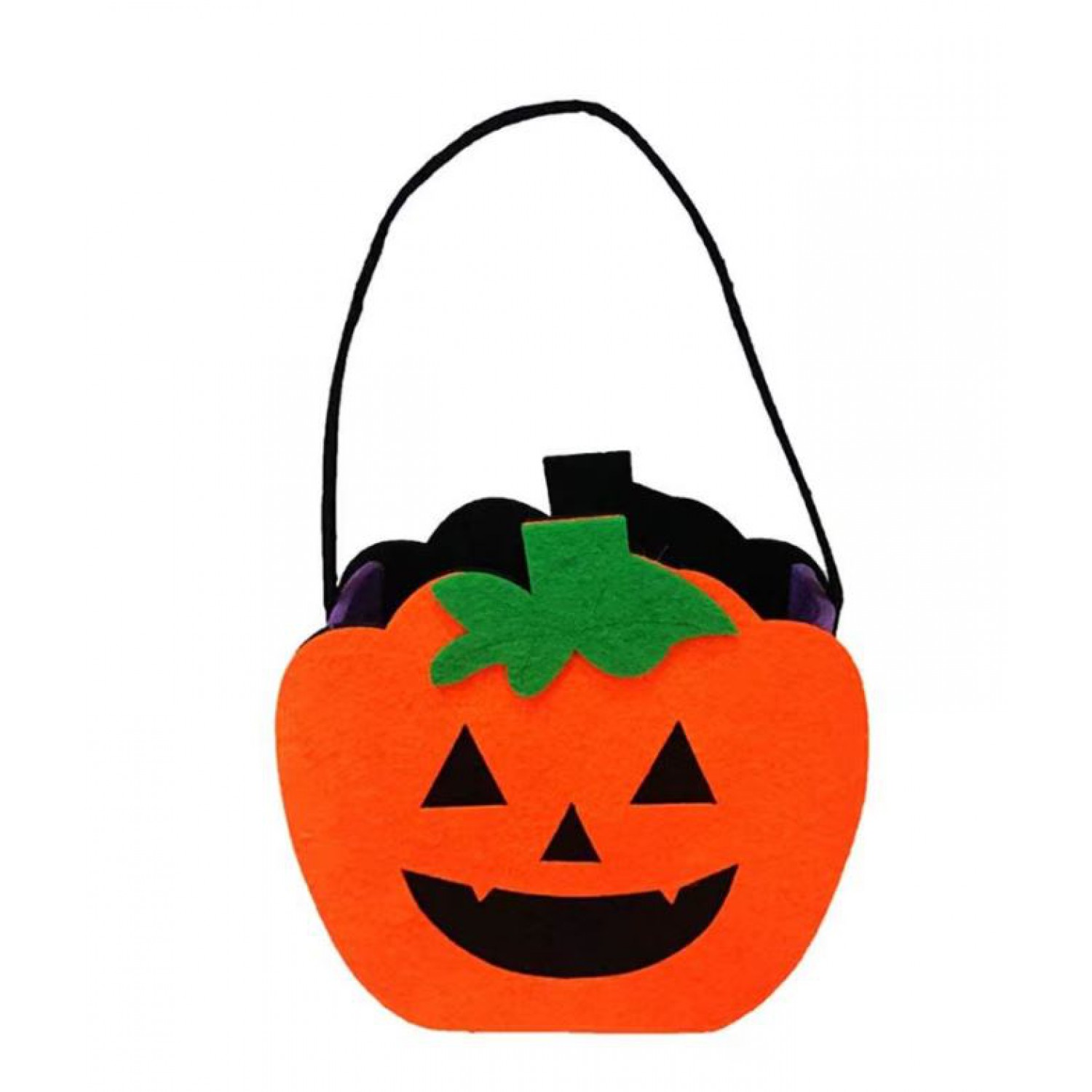Καλάθι κολοκύθα Halloween τσόχα 16x23 εκ. 81252 Αποκριάτικα 