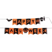 Γιρλάντα γράμματα Happy Halloween 180 x 15 εκ 81200 Αποκριάτικα 