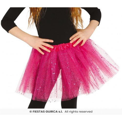 Φούστα tutu με γκλίτερ παιδική φουξ Halloween 17319 Αποκριάτικα 