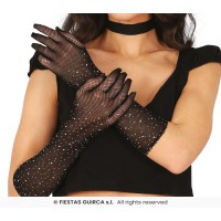 Αποκριάτικα γάντια δίχτυ με στρας 27054 Αποκριάτικα 