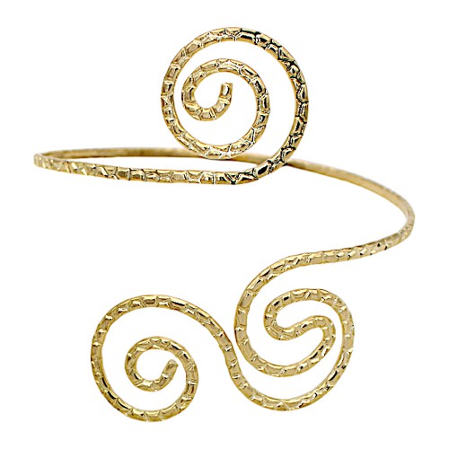 Βραχιόλι αρχαίας μπράτσο με σπειροειδές σχέδιο 24592 Αποκριάτικα 