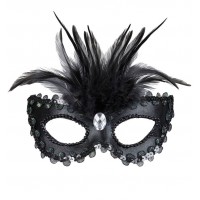 Μάσκα ματιών με πετράδια και πούλιες 04692 Αποκριάτικα 