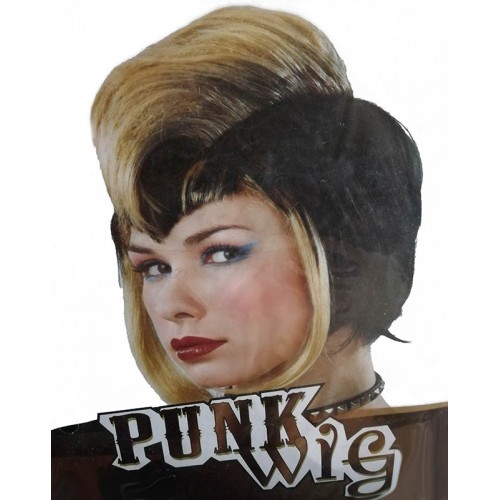 Αποκριάτικη περούκα Punk μαύρο μωβ 44297 Αποκριάτικα 