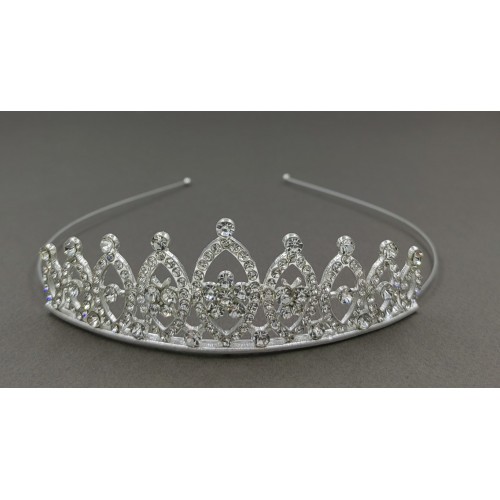 Στέμμα τιάρα μεταλλική με κρύσταλλα 81489 Αποκριάτικα 