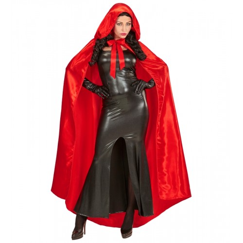 Κάπα ντόμινο κοκκινοσκουφίτσα κόκκινη Halloween 00100W Χειμωνιάτικα