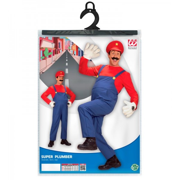 Στολή ενηλίκων Υδραυλικός Mario 08703 Αποκριάτικα Στολή ενηλίκων Υδραυλικός Mario 08703 Αποκριάτικα