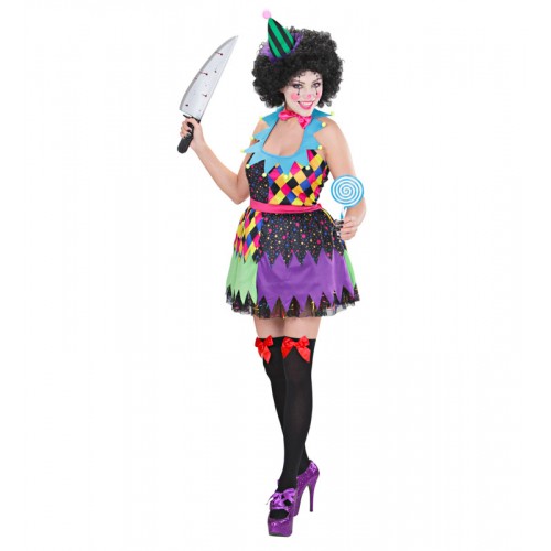 Στολή ενηλίκων διαβολικός Κλόουν Halloween  02322 Αποκριάτικα 