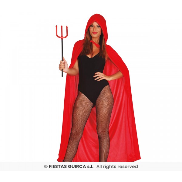 Κάπα κόκκινη βελούδο με κουκούλα Halloween 130 εκ. 18634 Χειμωνιάτικα Κάπα κόκκινη βελούδο με κουκούλα Halloween 130 εκ. 18634 Χειμωνιάτικα