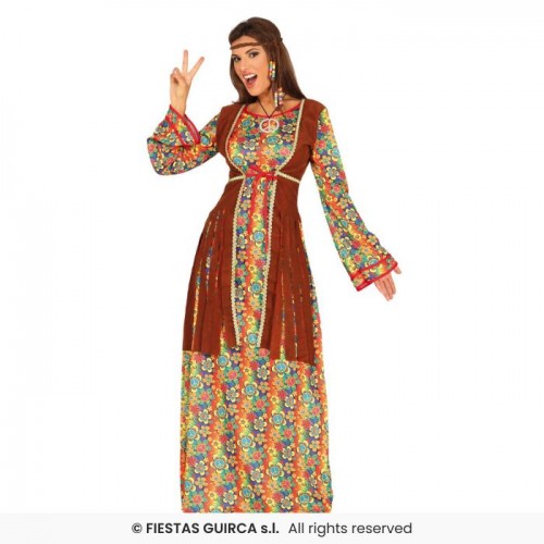 Στολή ενηλίκων Χίπισσα Μ 88289 Αποκριάτικα 