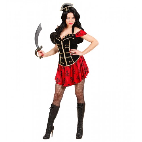 Στολή ενηλίκων Πειρατίνα Halloween 76343 Αποκριάτικα 