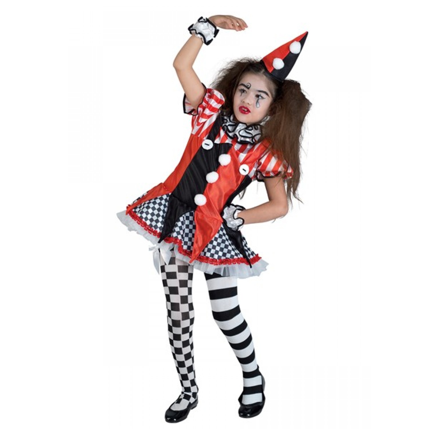 Παιδική στολή Αρλεκίνος Fancy Harlequin Halloween 17710 Αποκριάτικα 