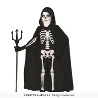 Κάπα μαύρη βελούδο με κουκούλα Halloween 100 εκ. 18985 Χειμωνιάτικα