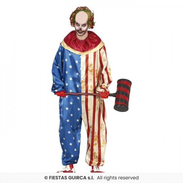 Στολή εφηβική Patriot Clown Κλόουν Halloween 77582 Αποκριάτικα 