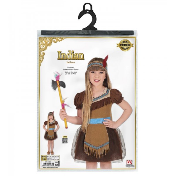 Παιδική στολή Ινδιάνα tutu 02039W Αποκριάτικα Παιδική στολή Ινδιάνα tutu 02039W Αποκριάτικα