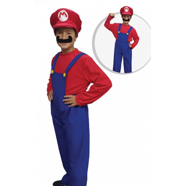 Παιδική στολή Υδραυλικός Mario 416312 Αποκριάτικα 
