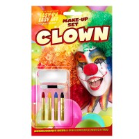 Σετ Βαφής Clown με Μακιγιάζ & 4 Μολύβια Halloween 5-145 Αποκριάτικα 