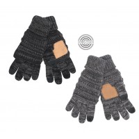 Γάντια αντρικά πλεκτά για οθόνες αφής 11900 Χειμωνιάτικα