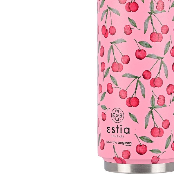 ΘΕΡΜΟΣ ESTIA TRAVEL CUP SAVE THE AEGEAN 500ml CHERRY ROSE 01-16791 Καλοκαιρινά ΘΕΡΜΟΣ ESTIA TRAVEL CUP SAVE THE AEGEAN 500ml CHERRY ROSE 01-16791 Καλοκαιρινά