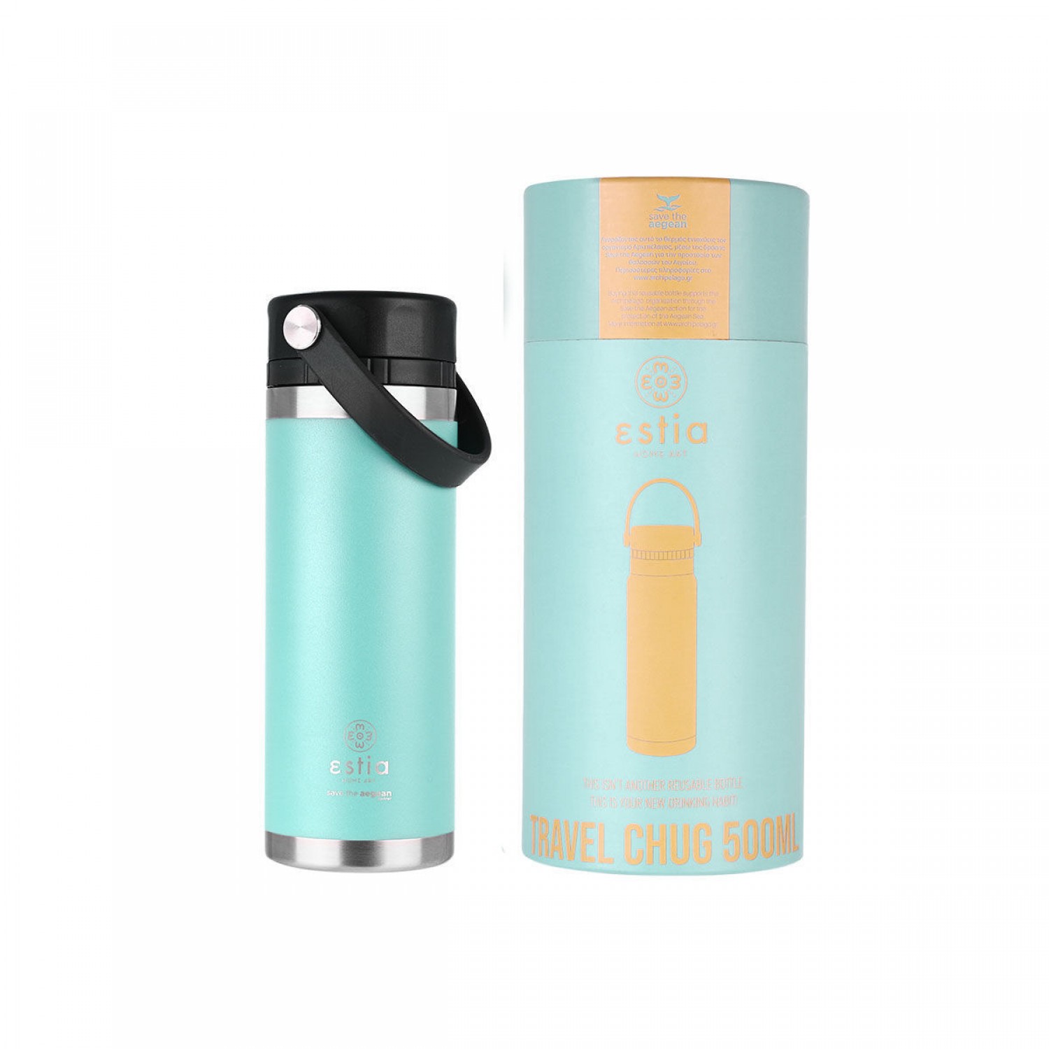 ΘΕΡΜΟΣ TRAVEL CHUG SAVE THE AEGEAN 500ml BERMUDA GREEN 01-17750 Καλοκαιρινά ΘΕΡΜΟΣ TRAVEL CHUG SAVE THE AEGEAN 500ml BERMUDA GREEN 01-17750 Καλοκαιρινά