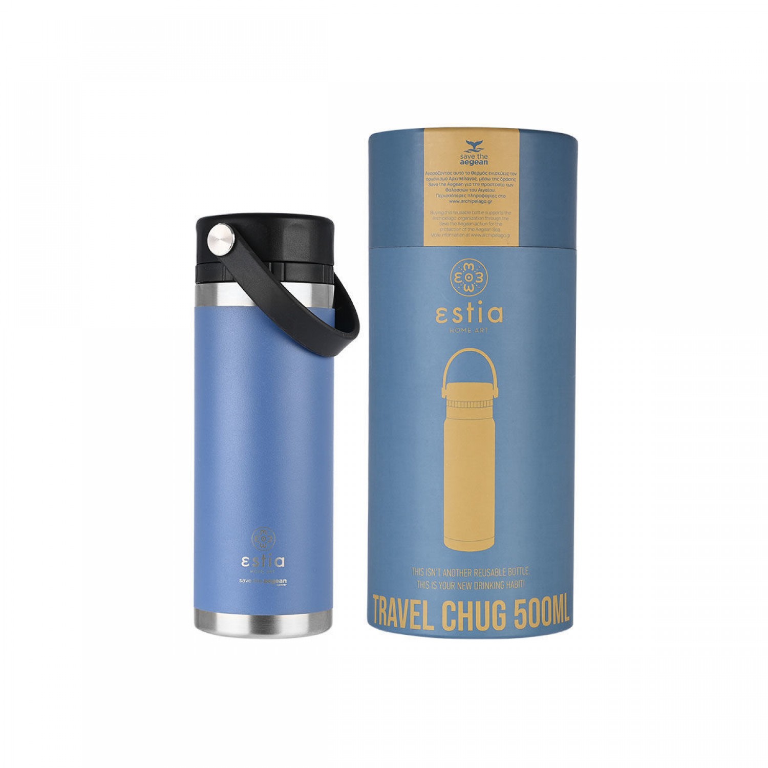 ΘΕΡΜΟΣ TRAVEL CHUG SAVE THE AEGEAN 500ml DENIM BLUE 01-17774 Καλοκαιρινά ΘΕΡΜΟΣ TRAVEL CHUG SAVE THE AEGEAN 500ml DENIM BLUE 01-17774 Καλοκαιρινά