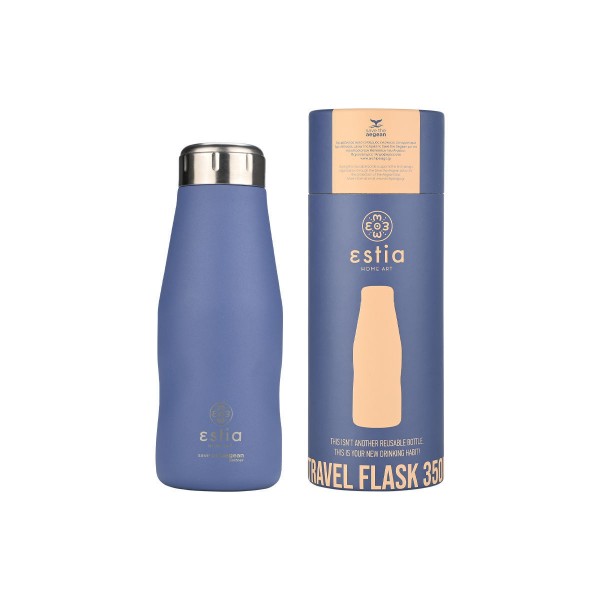 ΘΕΡΜΟΣ ESTIA TRAVEL FLASK SAVE THE AEGEAN 350ml DENIM BLUE 01-22341 Καλοκαιρινά ΘΕΡΜΟΣ ESTIA TRAVEL FLASK SAVE THE AEGEAN 350ml DENIM BLUE 01-22341 Καλοκαιρινά