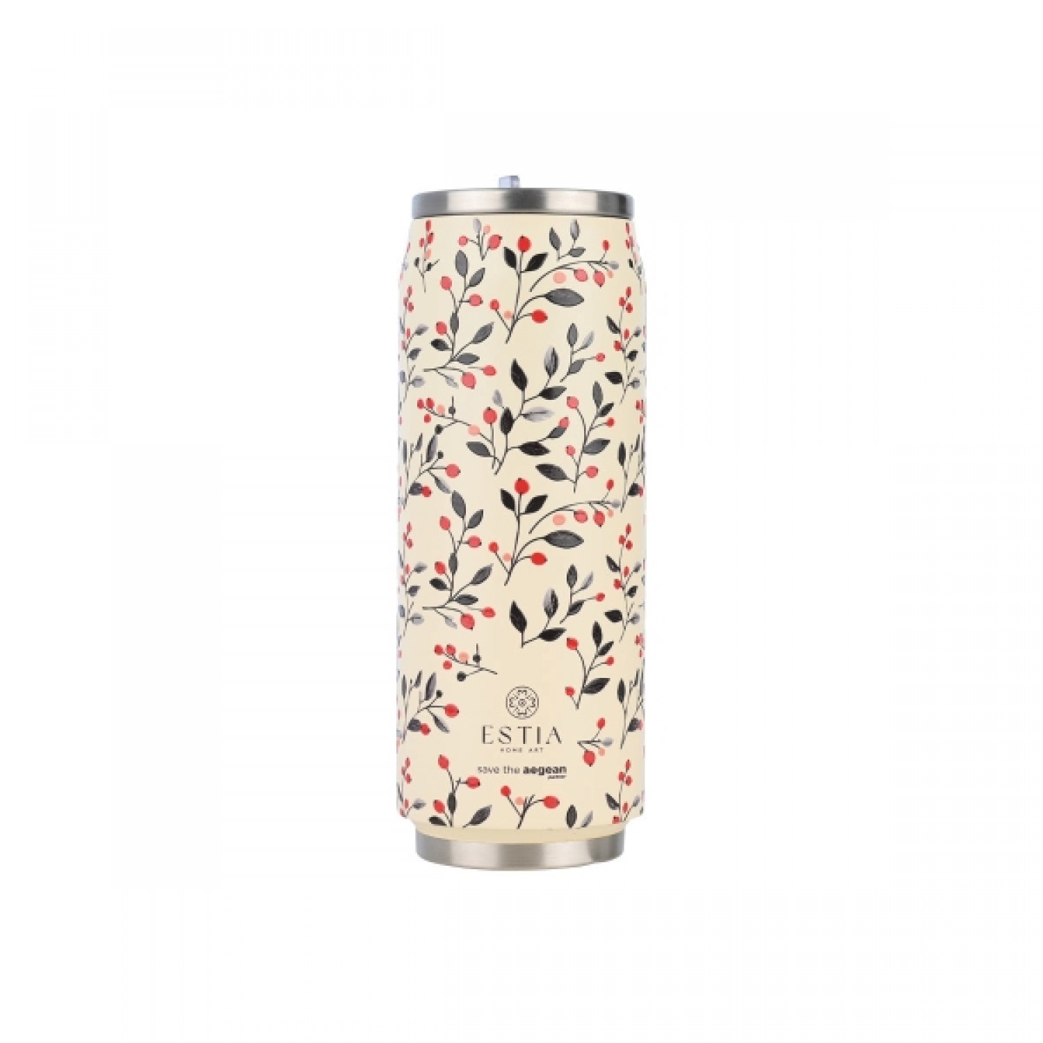 ΘΕΡΜΟΣ ESTIA TRAVEL CUP SAVE THE AEGEAN 500ml BLOOM BEIGE 01-31213 Καλοκαιρινά ΘΕΡΜΟΣ ESTIA TRAVEL CUP SAVE THE AEGEAN 500ml BLOOM BEIGE 01-31213 Καλοκαιρινά