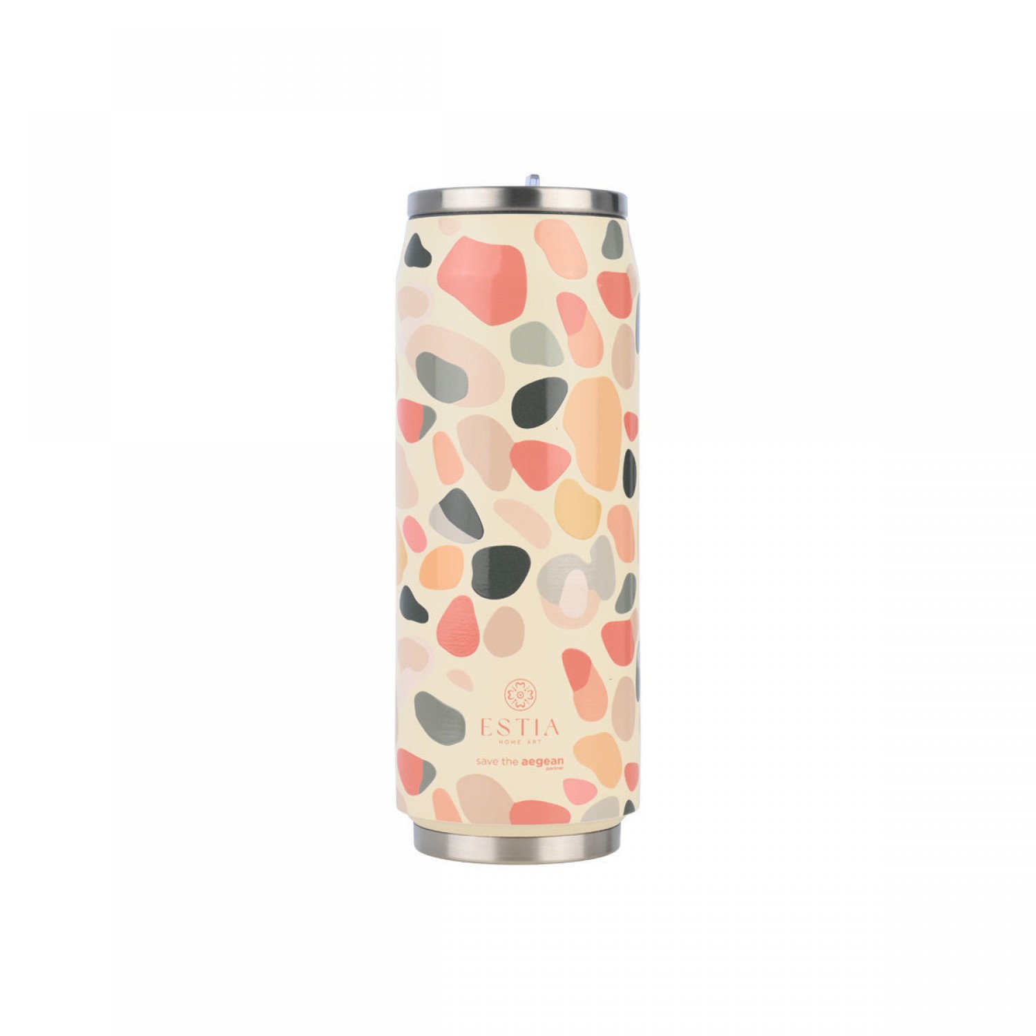 ΘΕΡΜΟΣ ESTIA TRAVEL CUP SAVE THE AEGEAN 500ml HUE PEBBLES 01-31220 Καλοκαιρινά