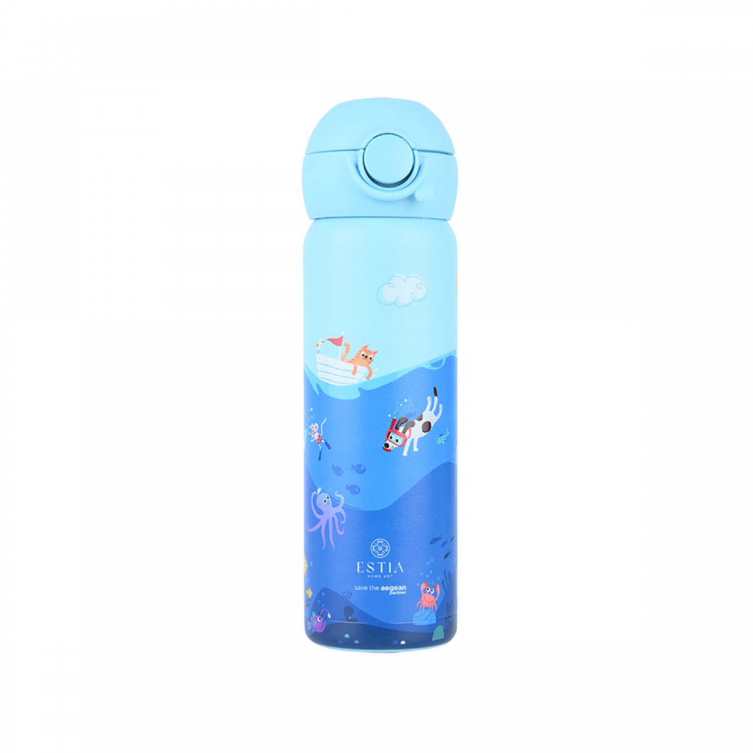 ΘΕΡΜΟΣ ESTIA ΠΑΙΔΙΚΟ WONDER BOTTLE SAVE THE AEGEAN 500ml OCEAN PLAY 01-33101 Καλοκαιρινά
