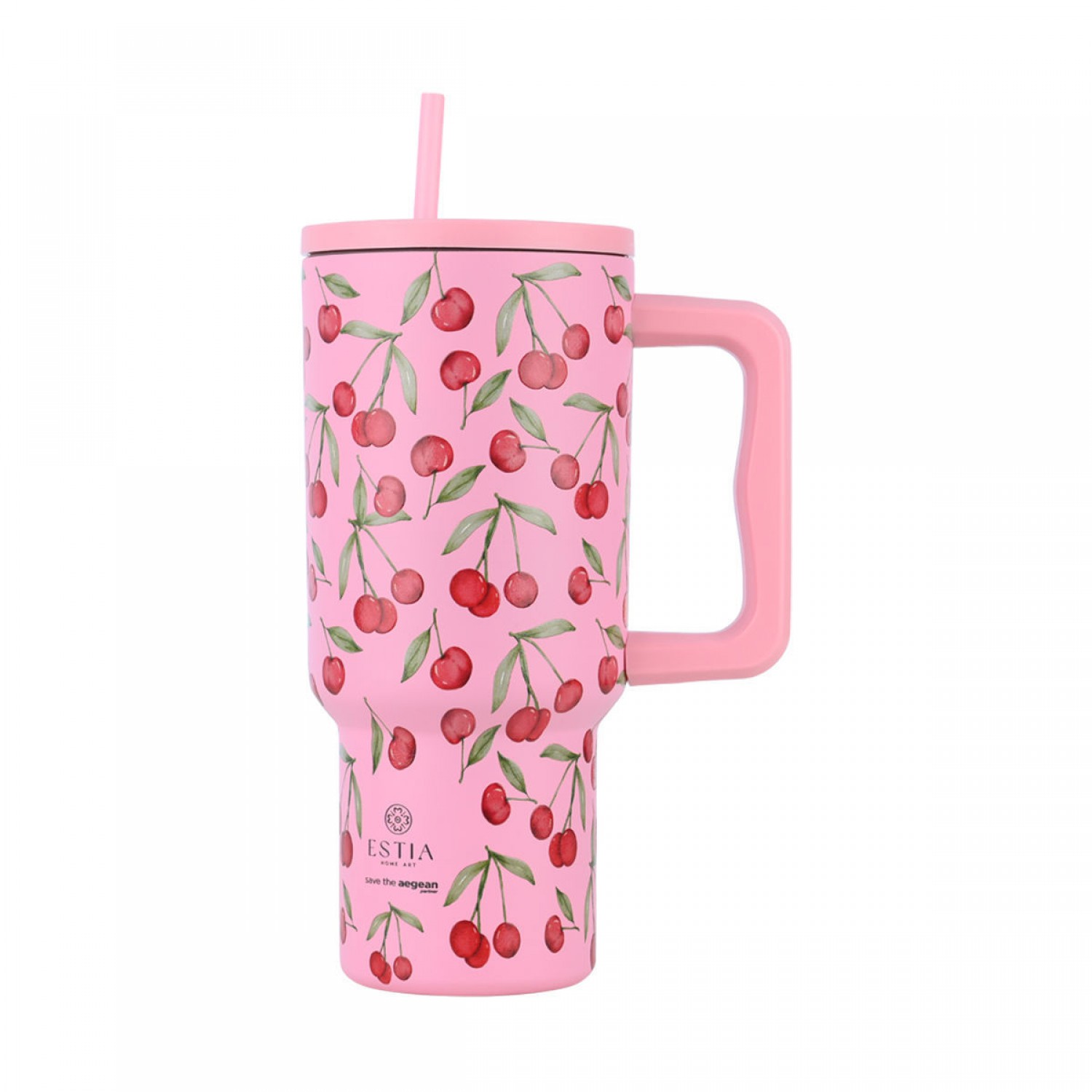 ΘΕΡΜΟΣ STRAW TUMBLER XL SAVE THE AEGEAN 900ml CHERRY ROSE 01-32081 Καλοκαιρινά ΘΕΡΜΟΣ STRAW TUMBLER XL SAVE THE AEGEAN 900ml CHERRY ROSE 01-32081 Καλοκαιρινά