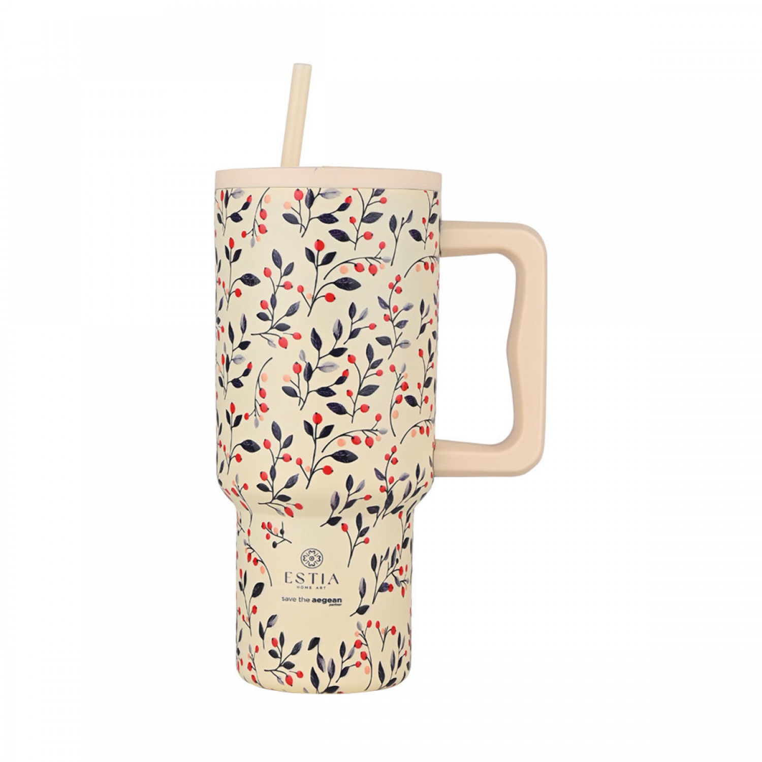 ΘΕΡΜΟΣ STRAW TUMBLER XL SAVE THE AEGEAN 900ml BLOOM BEIGE 01-35181 Καλοκαιρινά ΘΕΡΜΟΣ STRAW TUMBLER XL SAVE THE AEGEAN 900ml BLOOM BEIGE 01-35181 Καλοκαιρινά