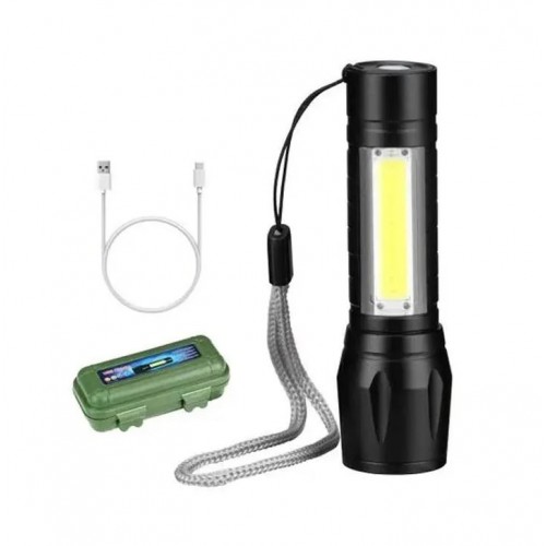 Επαναφορτιζόμενος μίνι φακός χειρός LED διπλής λειτουργίας 56247  Καλοκαιρινά