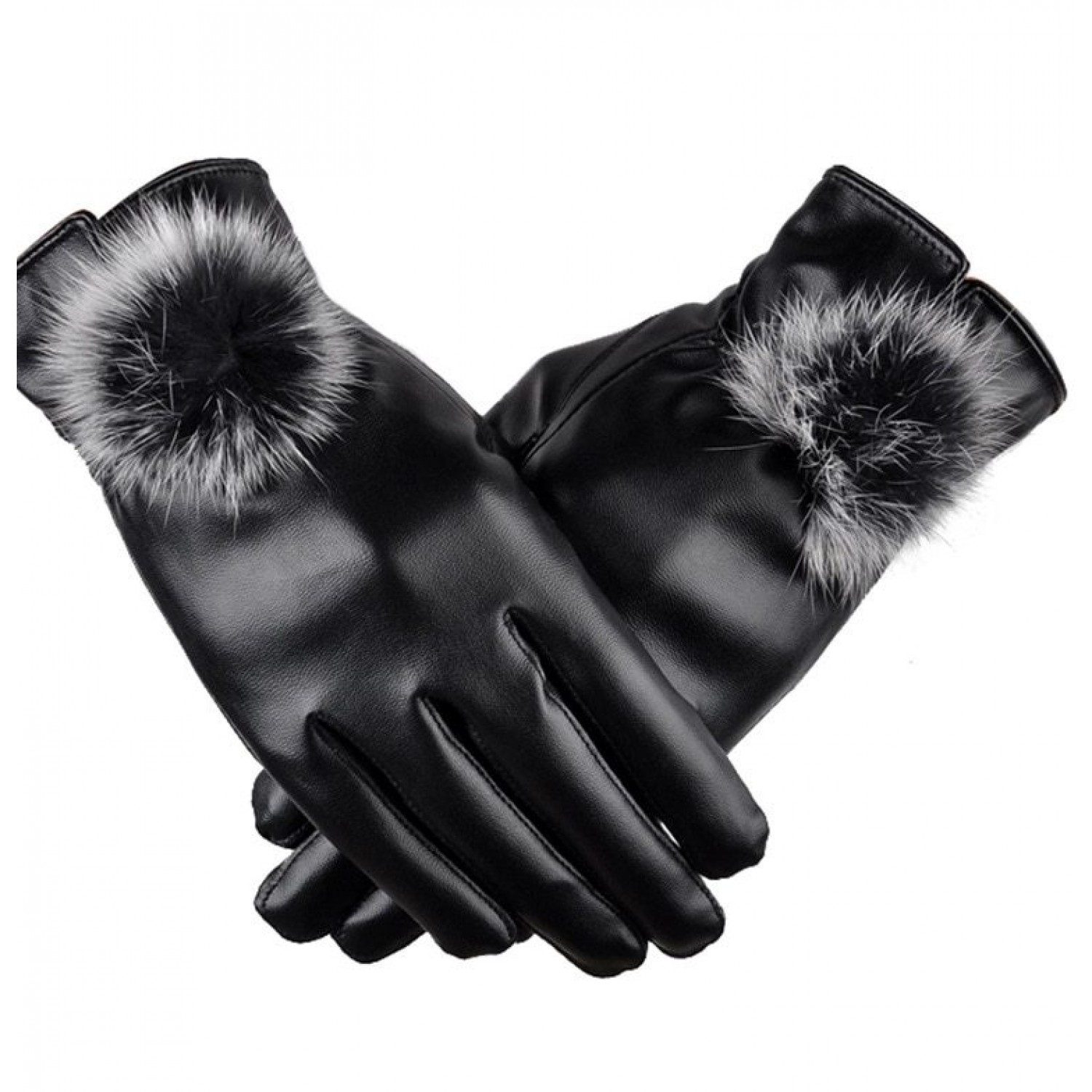 Γάντια γυναικεία PU Leather 15926 Χειμωνιάτικα Γάντια γυναικεία PU Leather 15926 Χειμωνιάτικα