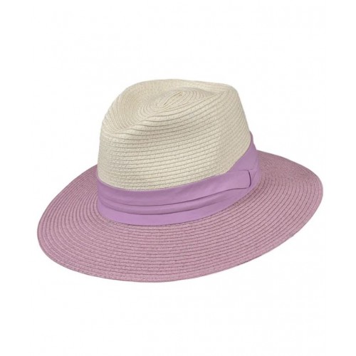 Καπέλο fedora με κορδέλα ροζ 56 63460