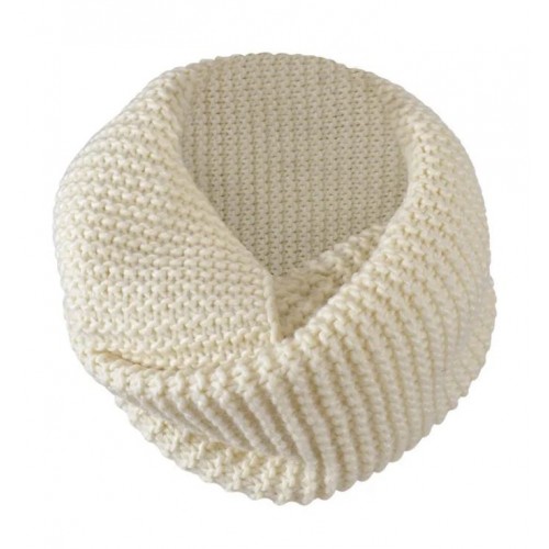 Λαιμός πλεκτός γυναικείος εκρού Σταμίων 70x30 εκ. 14326-2 Χειμωνιάτικα
