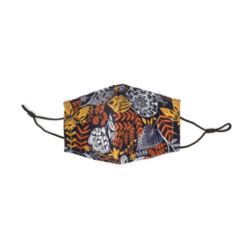 Υφασμάτινη μάσκα παιδική Flower Pattern πολλαπλών χρήσεων με ρυθμιζόμενο λάστιχο 00074 Χειμωνιάτικα