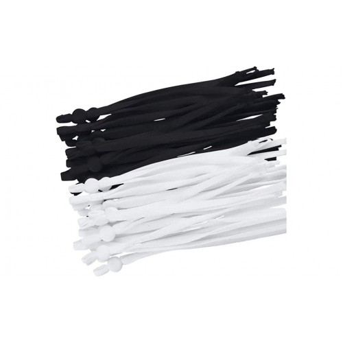 Ελαστικό λουράκι με ρύθμιση μεγέθους για μάσκες ή άλλα υφάσματα συσκ. 50 τμχ, 01231 Χειμωνιάτικα