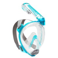 Μάσκα Full Face Cressi Duke Dry Clear-Aquamarine M-L XDT010025 Καλοκαιρινά