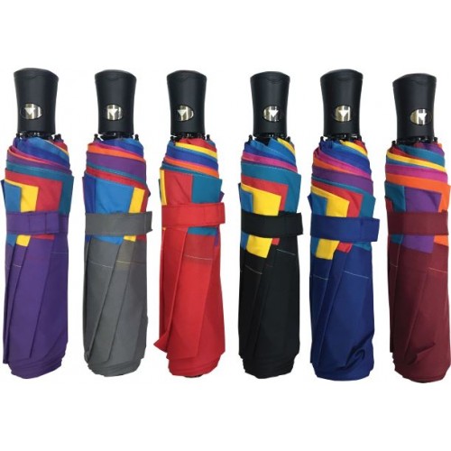 Ομπρέλα βροχής 3σπαστή Kevin West New York αυτόματη 14690 Χειμωνιάτικα